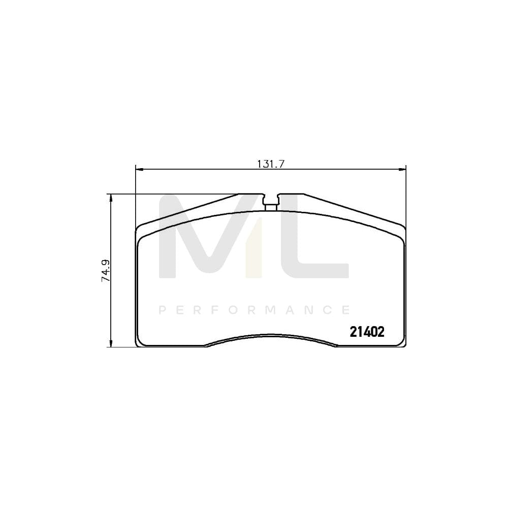 Hella 8DB 355 018-301 Brake Pad Set Prepared For Wear Indicator | ML Performance Car Parts