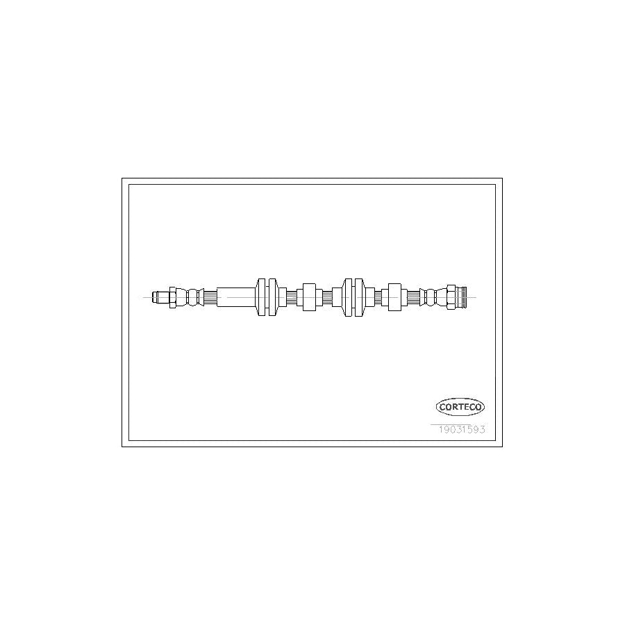 Corteco 19031593 Brake Hose For Alfa Romeo 166 (936) | ML Performance UK