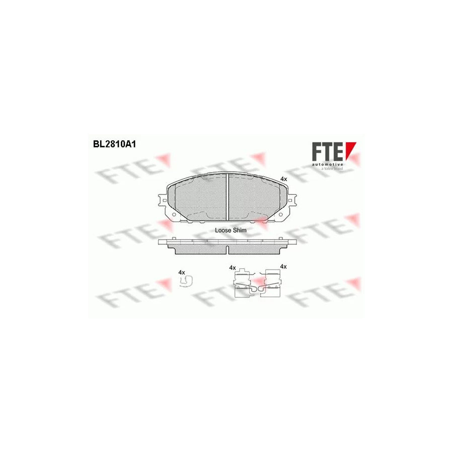 Fte 9011000 Brake Pad Set For Jeep Cherokee V (Kl) | ML Performance UK Car Parts