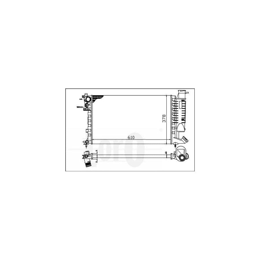 Abakus 0090170017 Engine Radiator For Citroën Xsara | ML Performance UK