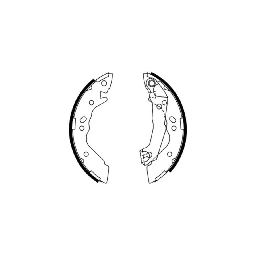 ABE C00504ABE Brake Shoe Set