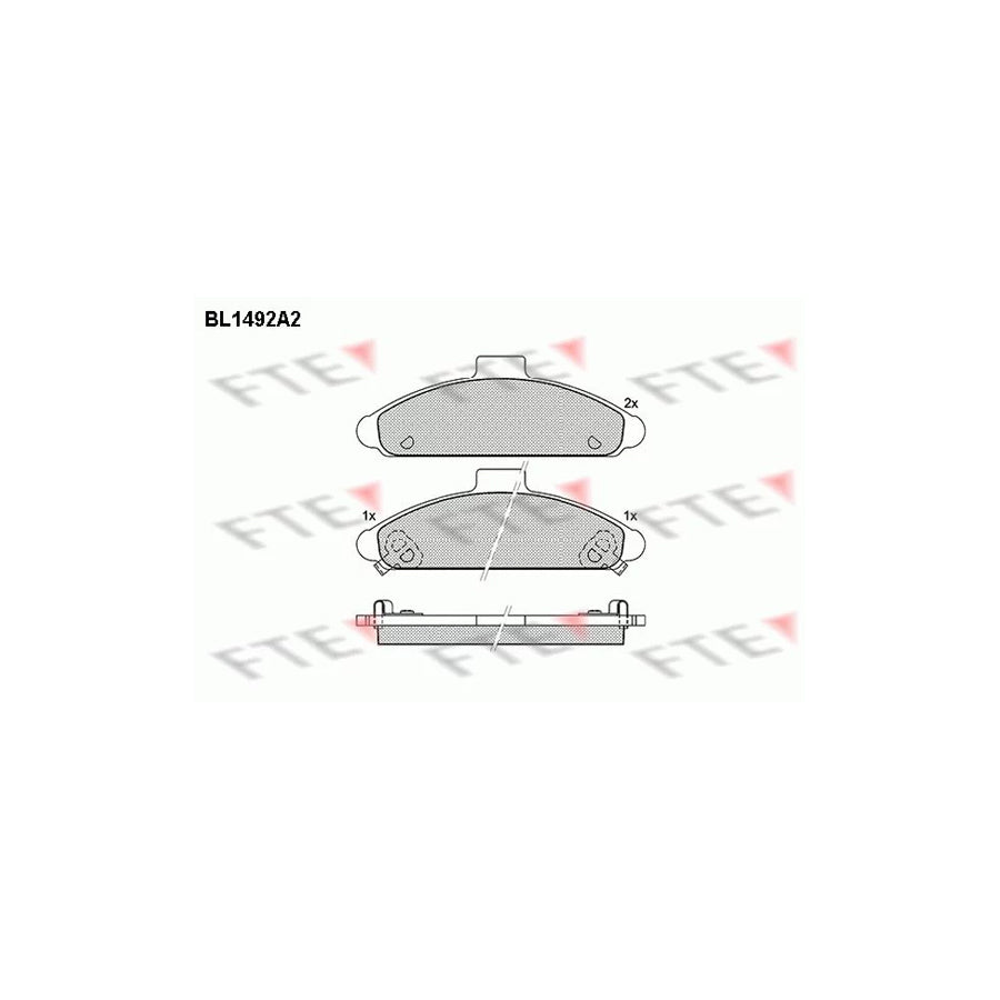 Fte BL1492A2 Brake Pad Set For Hyundai S-CoupÃ© (Slc) | ML Performance UK Car Parts