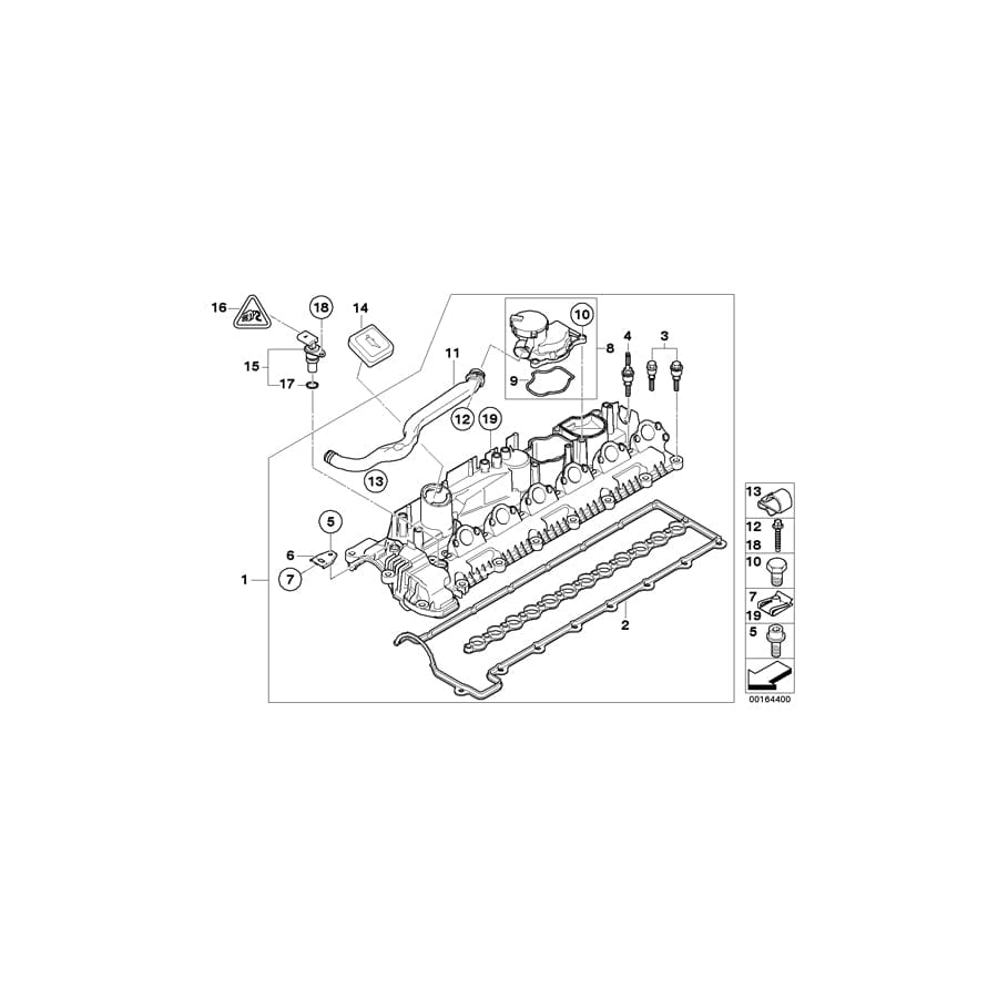 Genuine BMW 11127808000 E64 E92 E71 Cylinder Head Cover (Inc. X5 3.0sd, X6 35dX & X3 3.0d) | ML Performance UK Car Parts