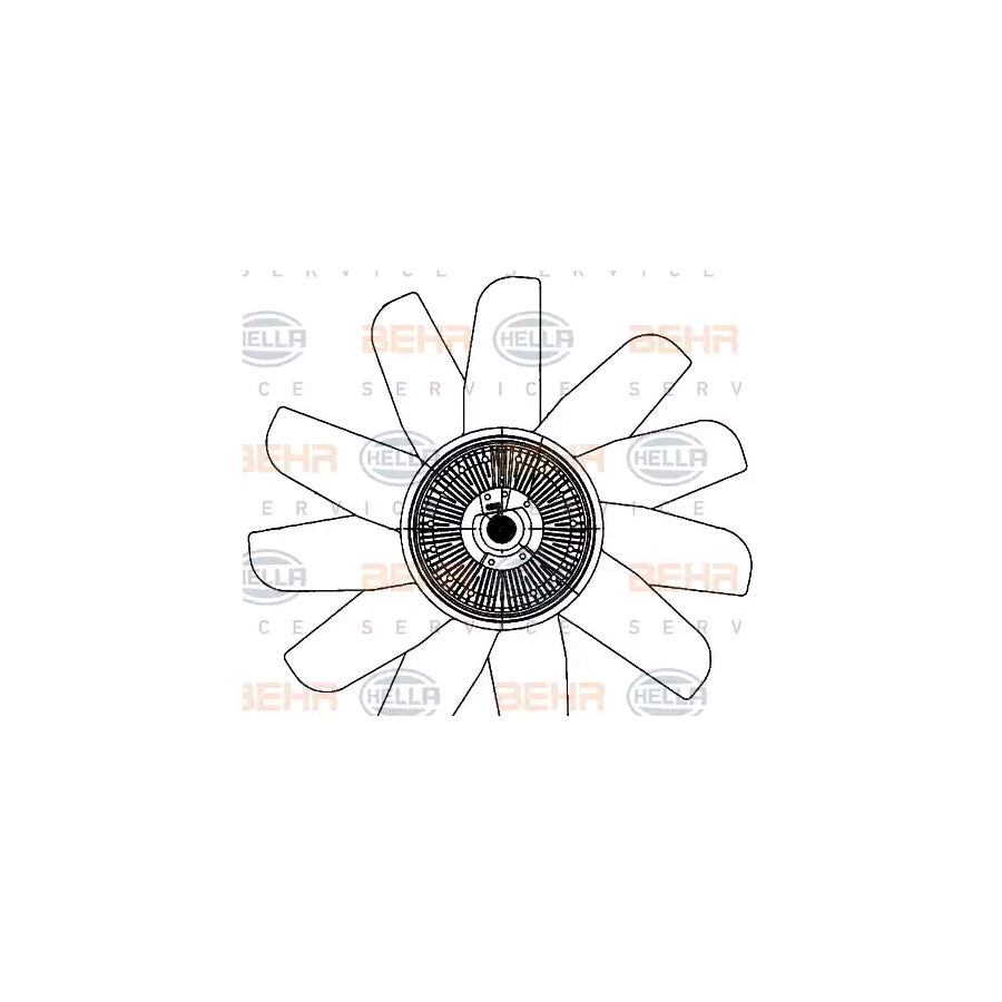 Hella 8MV 376 906-791 Fan, Radiator