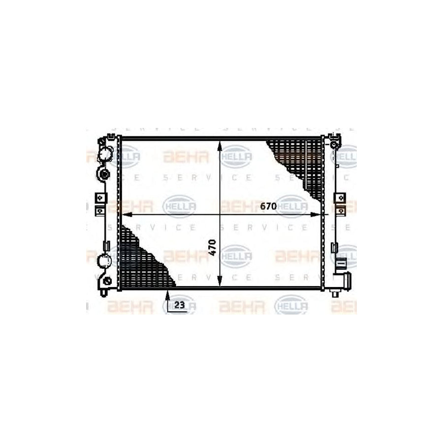 Hella 8MK 376 719-474 Engine Radiator