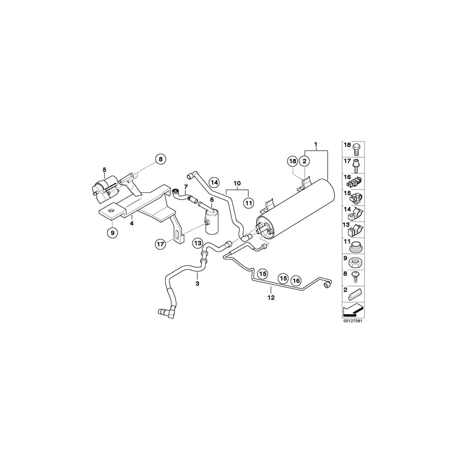 Genuine BMW 16116757507 E46 Holder (Inc. 325Ci & 325i) | ML Performance UK Car Parts