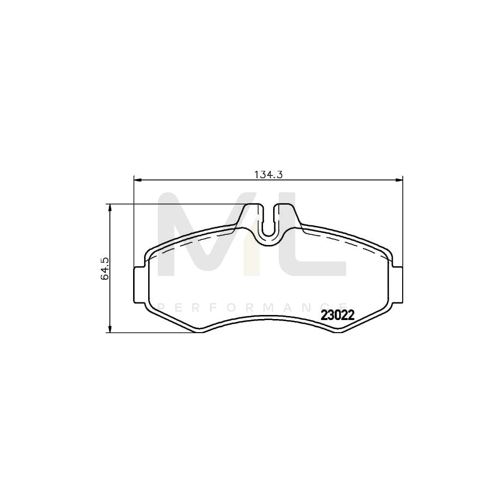 Hella 8DB 355 008-631 Brake Pad Set Prepared For Wear Indicator | ML Performance Car Parts