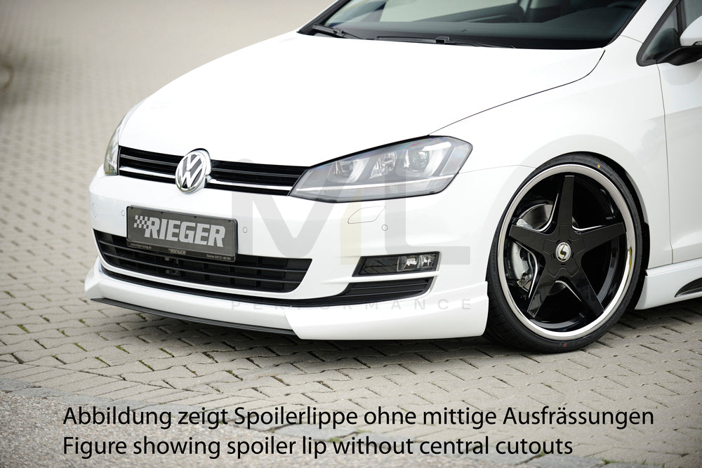 Rieger 00059551 VW Mk7 Golf Front Splitter 1 | ML Performance UK Car Parts