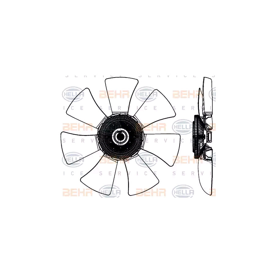 Hella 8MV 376 906-751 Fan, Radiator