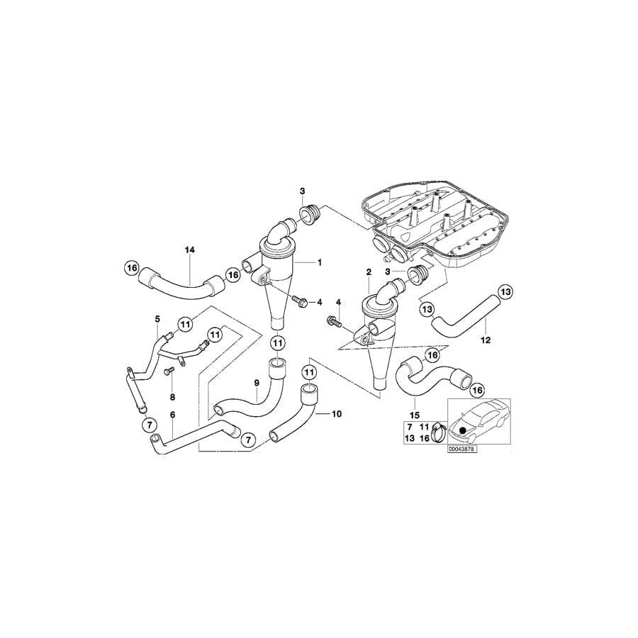 Genuine BMW 11151407935 E52 Oil Pipe Outlet (Inc. Z8) | ML Performance UK Car Parts