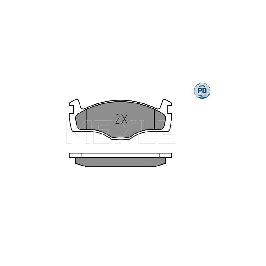 Meyle 025 208 8717/Pd Brake Pad Set