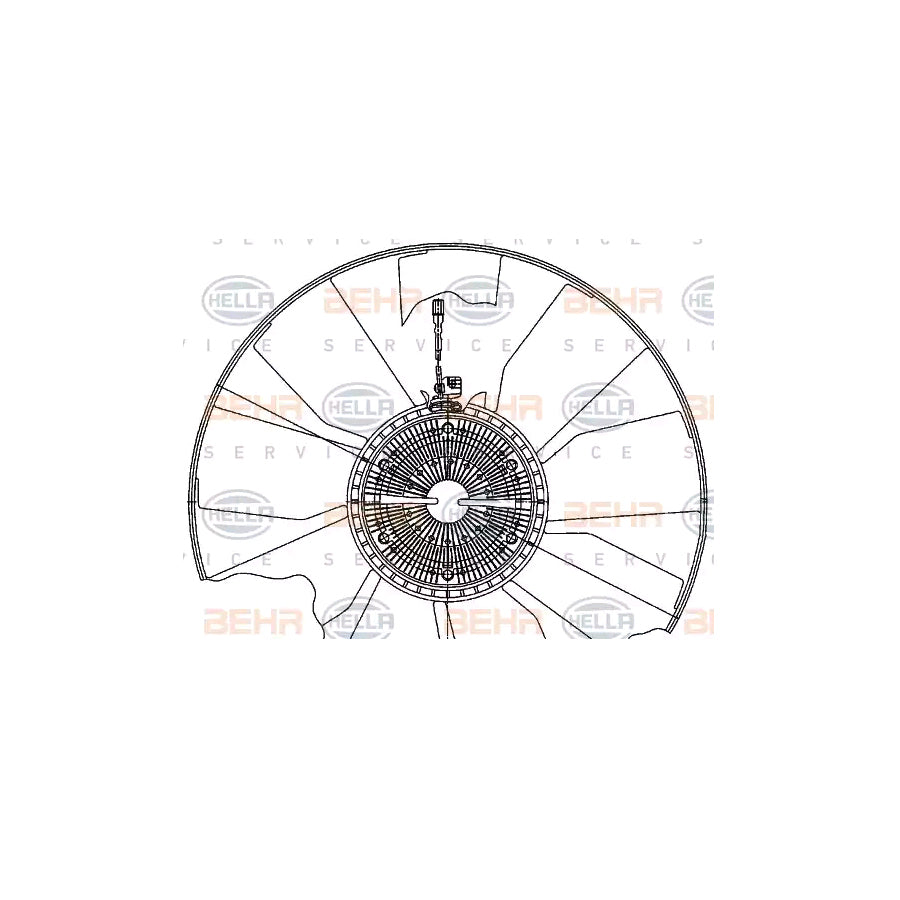 Hella 8MV 376 906-721 Fan, Radiator