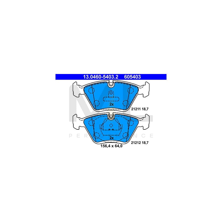 ATE 13.0460-5403.2 Brake pad set excl. wear warning contact, prepared for wear indicator | ML Performance Car Parts