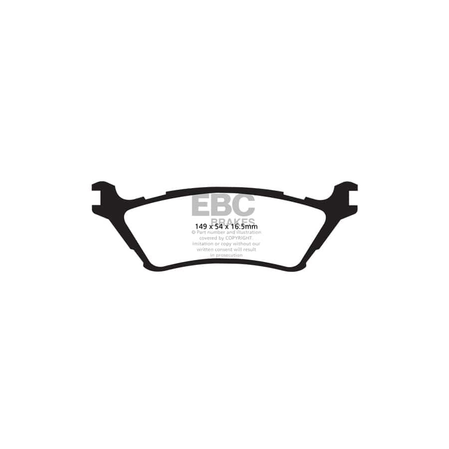 EBC PD01KR956 Ford F-150 Greenstuff Rear Brake Pad & Plain Disc Kit 2 | ML Performance UK Car Parts