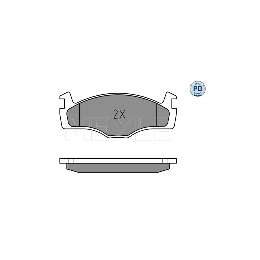 Meyle 025 208 8719/Pd Brake Pad Set