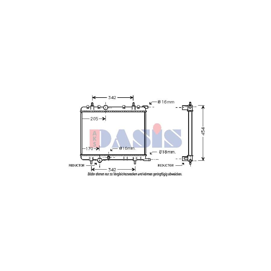 AKS Dasis 160072N Engine Radiator | ML Performance UK