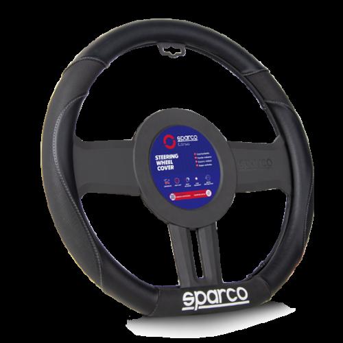 SPARCO SPS113 Steering wheel cover Black/Grey, PVC | ML Performance Car Parts