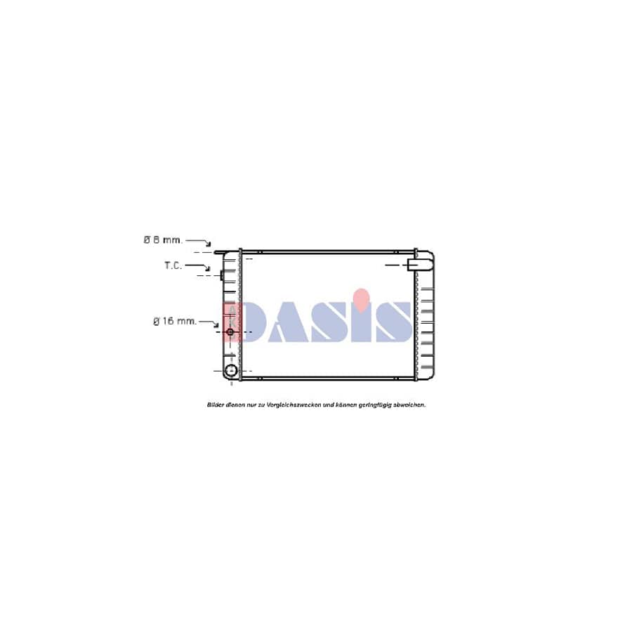 AKS Dasis 220680N Engine Radiator For Volvo 240 | ML Performance UK