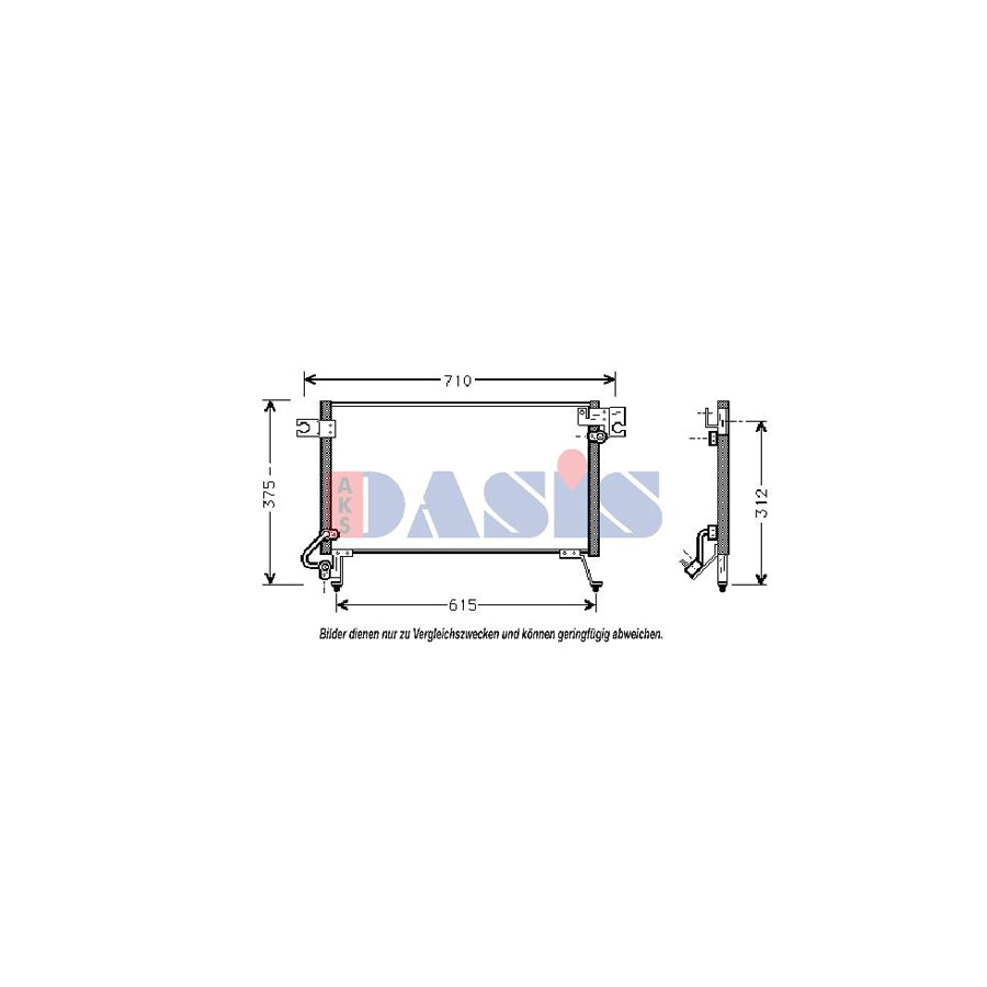 AKS Dasis 142000N Air Conditioning Condenser For Mitsubishi Pajero / Shogun II (V20) | ML Performance UK