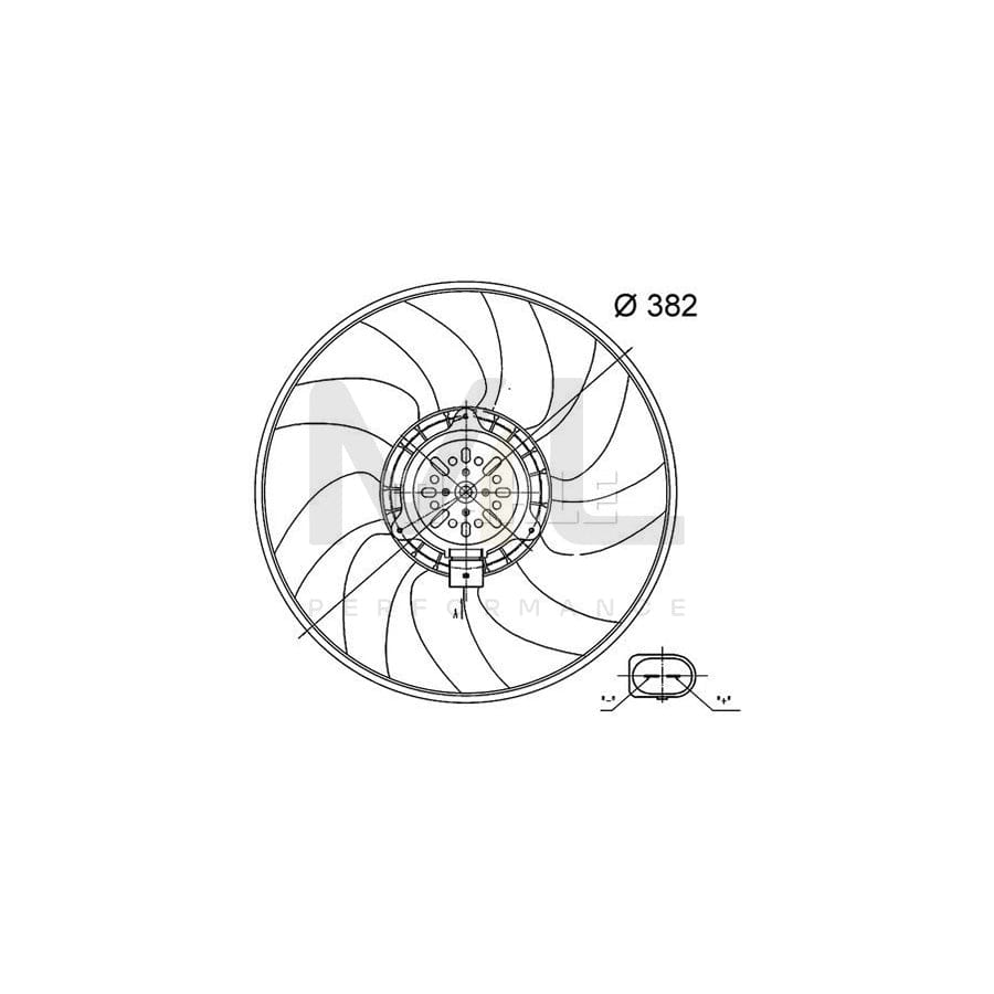 MAHLE ORIGINAL CFF 32 000S Fan, radiator ???: 382mm | ML Performance Car Parts