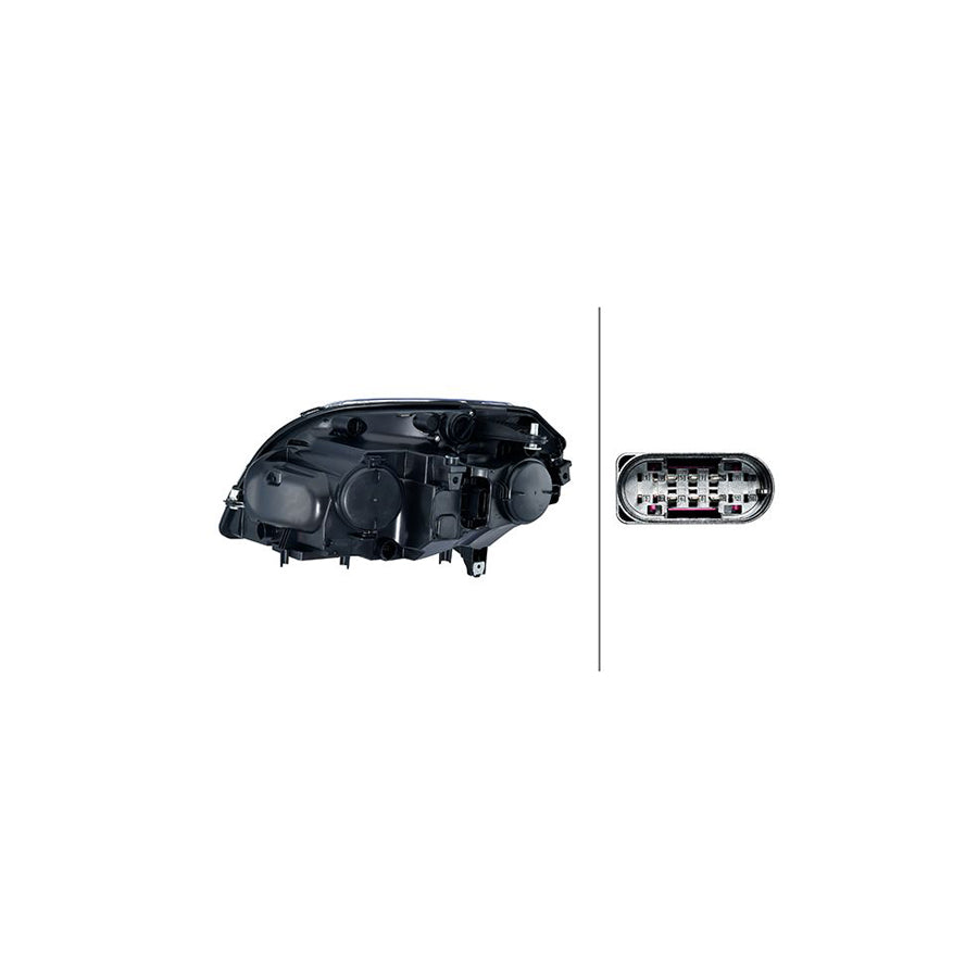 Hella 1EG 354 878-021 Headlight Suitable For Mercedes-Benz Glk (X204)