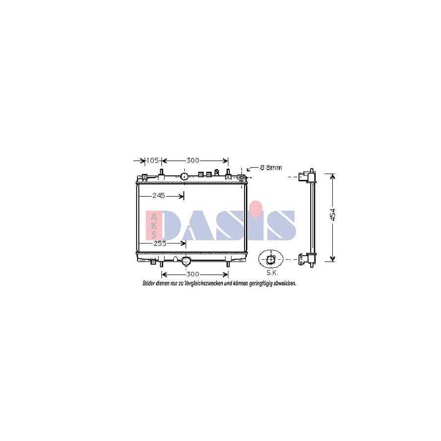 AKS Dasis 160074N Engine Radiator | ML Performance UK