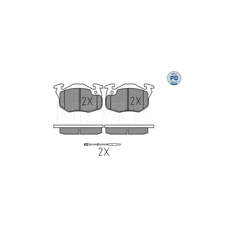 Meyle 025 209 0518/Pd Brake Pad Set