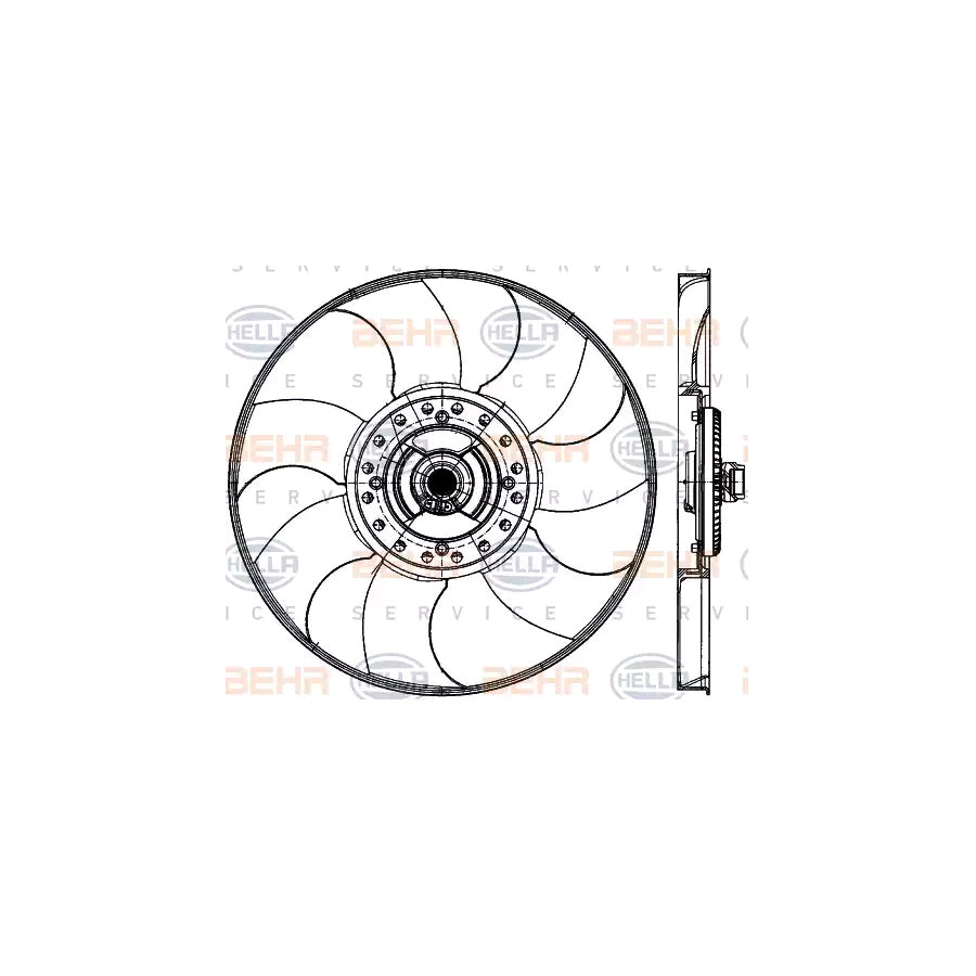 Hella 8MV 376 907-061 Fan, Radiator