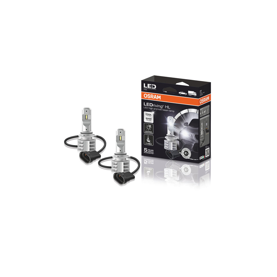 OSRAM  6000K Cool White HB4 LED Headlight Bulb Kit to replace HB4 Halogen 9736CW | ML Performance