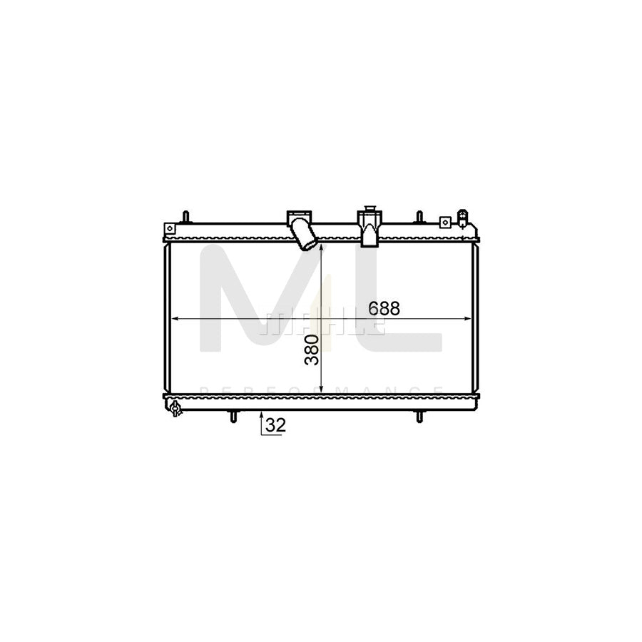 MAHLE ORIGINAL CR 802 000S Engine radiator Brazed cooling fins | ML Performance Car Parts