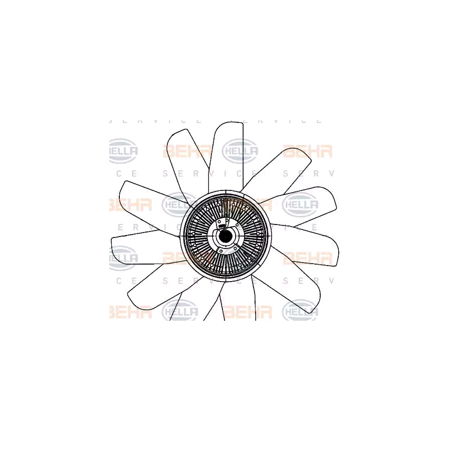 Hella 8MV 376 907-331 Fan, Radiator