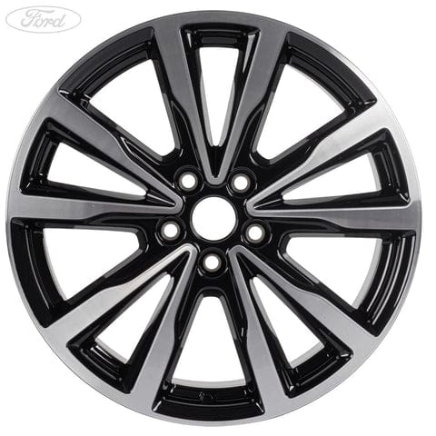 GENUINE FORD 2419436 KUGA ALLOY WHEEL 18" 5 X 2-SPOKE V DESIGN, BLACK MACHINED | ML Performance UK