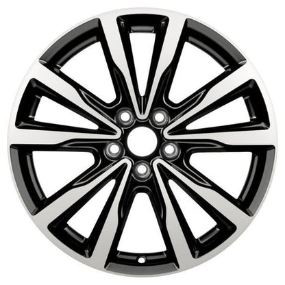 GENUINE FORD 2419436 x4 SET OF 4 KUGA ALLOY WHEEL 18" 5 X 2-SPOKE V DESIGN, BLACK MACHINED 09/2016 - 11/2019 | ML Performance UK