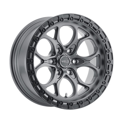 Weld W10700084475 Ledge 6 W107 Wheel 20x10 6x139.7 ET-18 BS4.75 Satin Gunmetal - Satin Black