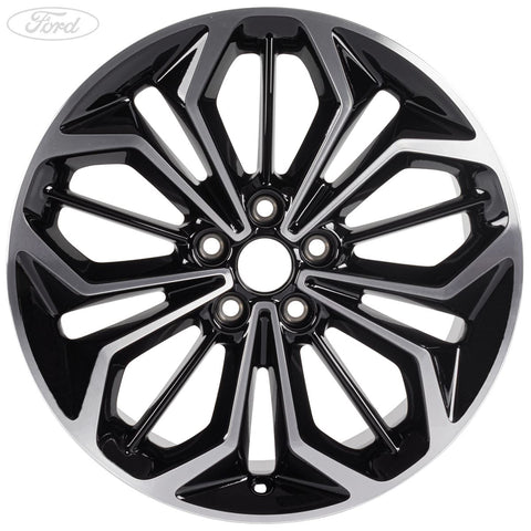 GENUINE FORD 2418533 FOCUS ALLOY WHEEL 18" 5 X 2-SPOKE DESIGN, ABSOLUTE BLACK MACHINED | ML Performance UK