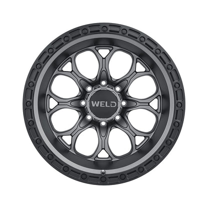 Weld W10700082476 Ledge 8 W107 Wheel 20x10 8x165.1 ET-18 BS4.75 Satin Gunmetal - Satin Black