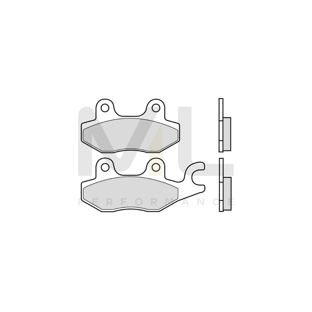 Brembo Carbon Ceramic, Scooter 07033 Brake Pad Set Front And Rear | ML Performance Car Parts