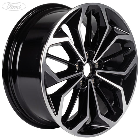 GENUINE FORD 2418533 FOCUS ALLOY WHEEL 18" 5 X 2-SPOKE DESIGN, ABSOLUTE BLACK MACHINED | ML Performance UK