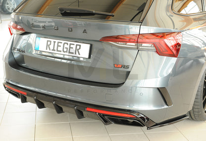 Rieger 00088254 Skoda NX Octavia RS Rear Diffuser 9 | ML Performance UK Car Parts