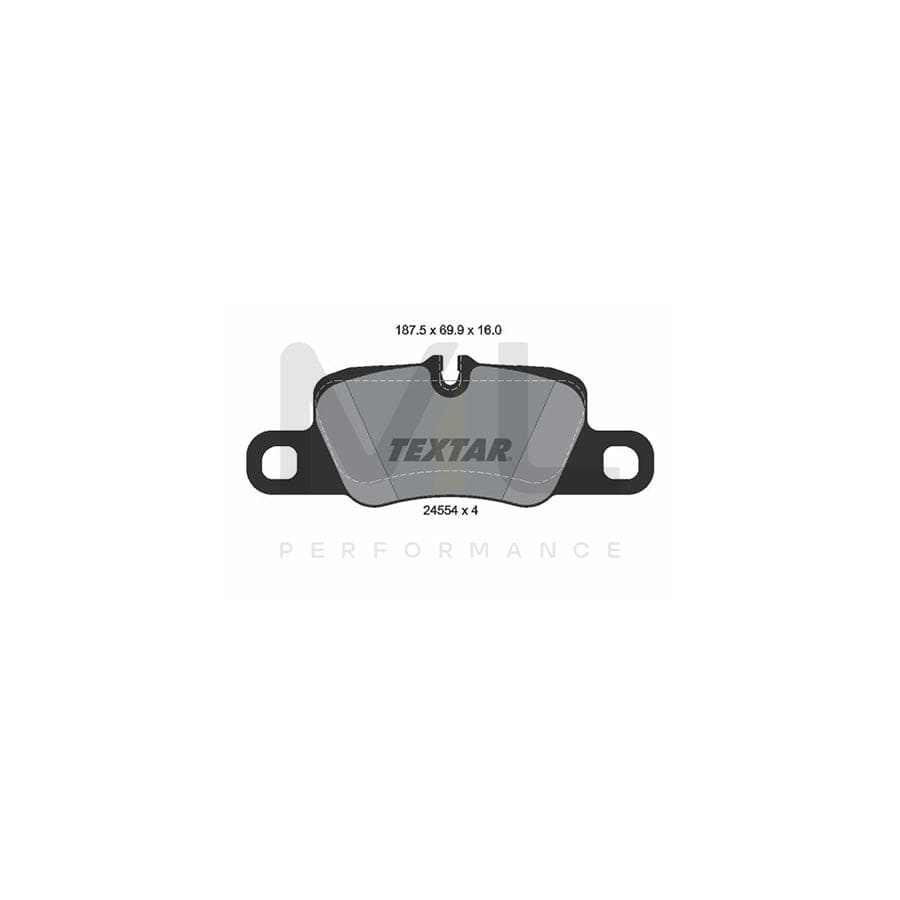 TEXTAR 2455401 Brake pad set prepared for wear indicator | ML Performance Car Parts