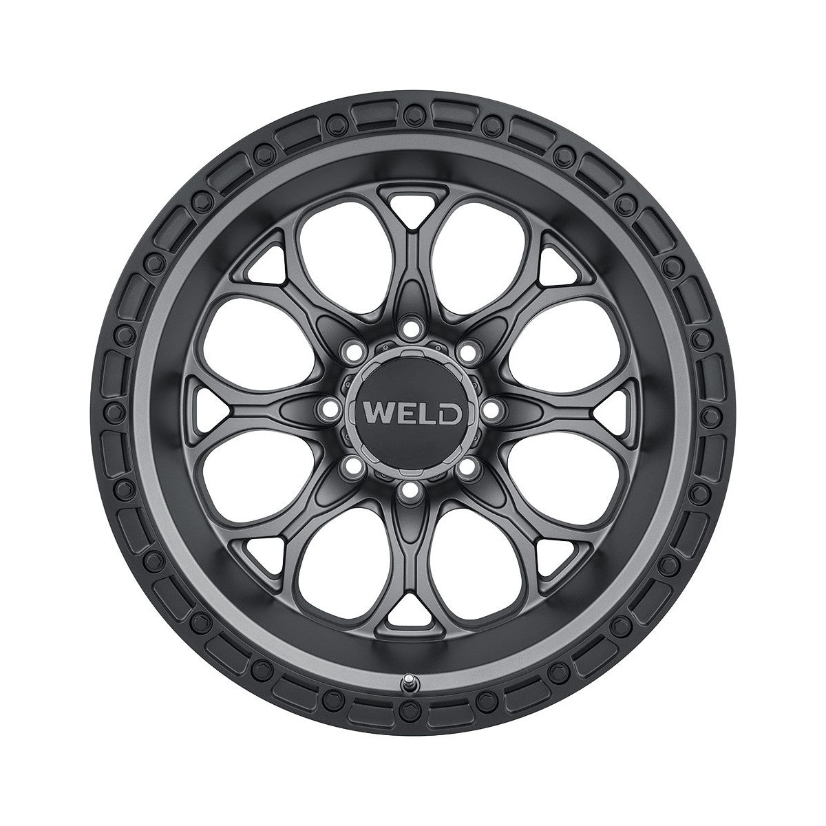 Weld W10700018476 Ledge 8 W107 Wheel 20x10 8x180 ET-18 BS4.75 Satin Gunmetal - Satin Black