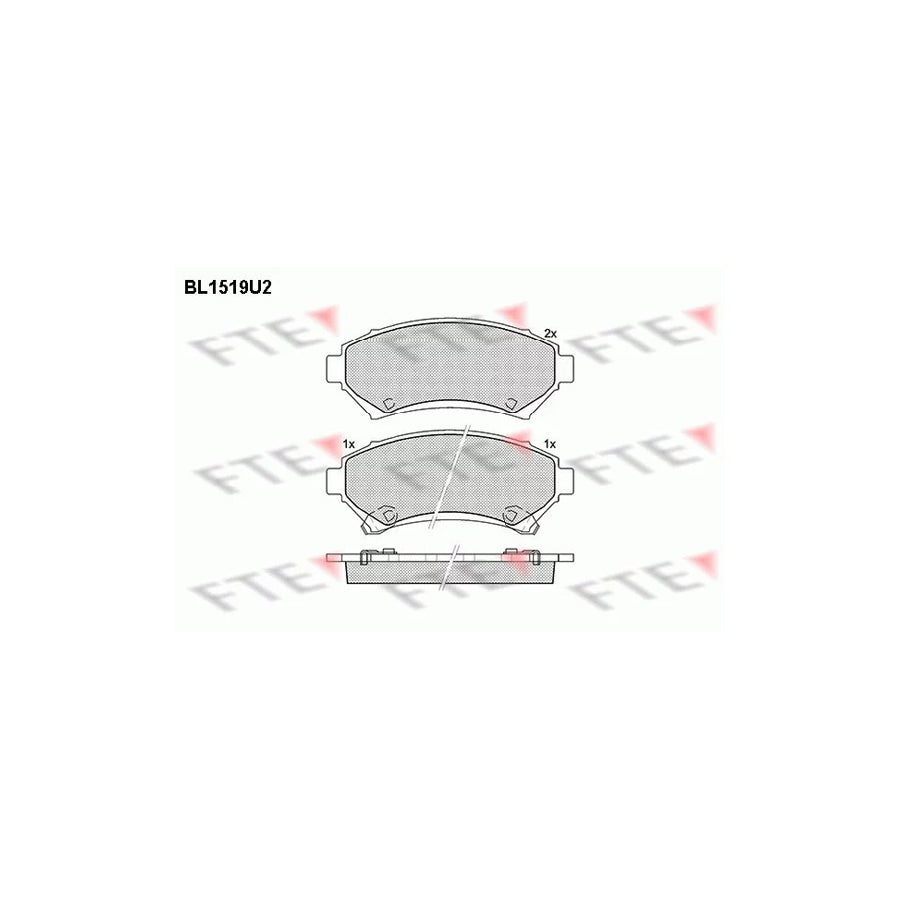 Fte BL1519U2 Brake Pad Set | ML Performance UK Car Parts