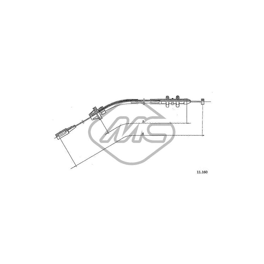 Metalcaucho 80671 Throttle Cable for BMW 3 Saloon (E21) | ML Performance UK Car Parts