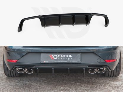 Maxton Design SE-LE-3F-CU-ST-RS2T-O_O Rear Valance V3 Seat Leon MK3.5 Cupra Estate (2017-2019) | ML Performance UK Car Parts