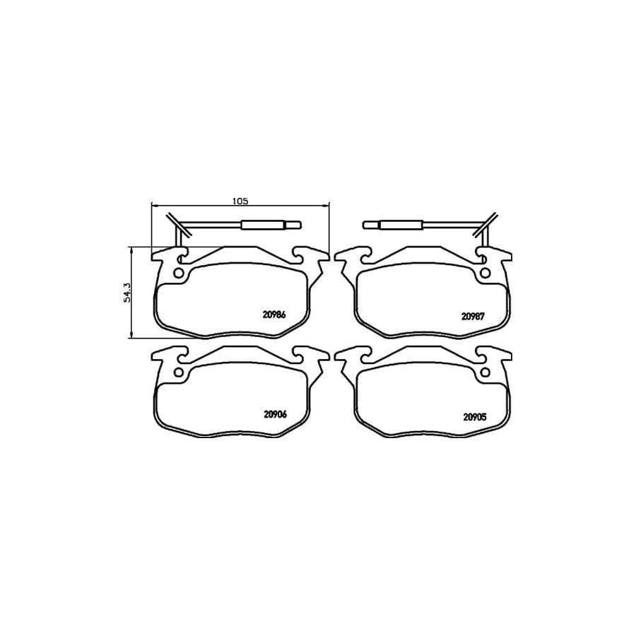 Mintex Mdb1291 Brake Pad Set