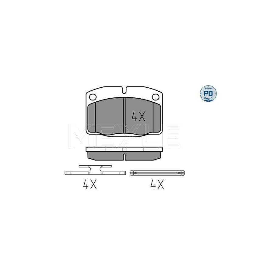 Meyle 025 209 3915/Pd Brake Pad Set