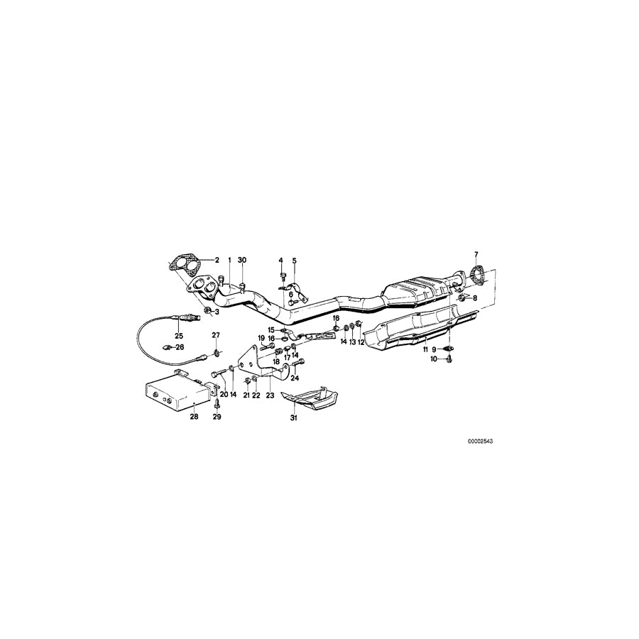 Genuine BMW 11761466063 E23 E30 E21 Oxygen Sensor (Inc. 320i, 528i & 633CSi) | ML Performance UK Car Parts