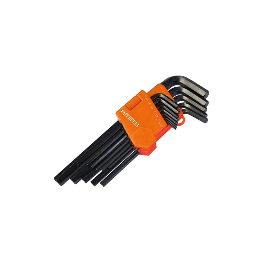 Faithfull FAIHKS13ML Metric Long Arm Hex Key Set, 13 Piece | ML Performance UK