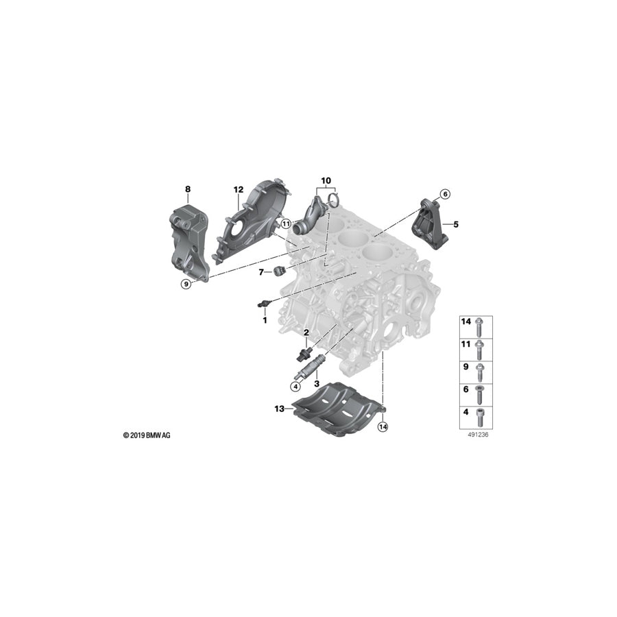 Genuine BMW 11167634198 Bracket, Alternator (Inc. i8) | ML Performance UK Car Parts