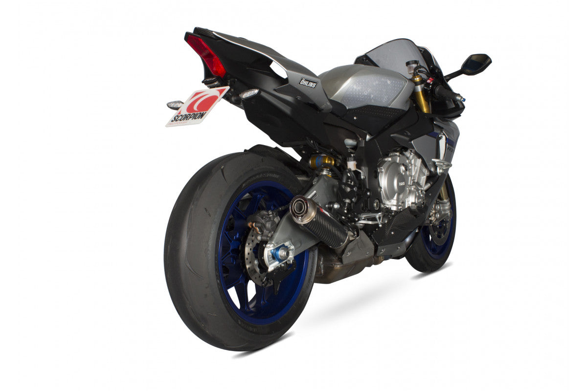 Scorpion YA1002CEM Yamaha Rp1-Gp Slip-On - Carbon Fibre Sleeve (YZF-R1 / YZF-R1 M) | ML Performance UK UK